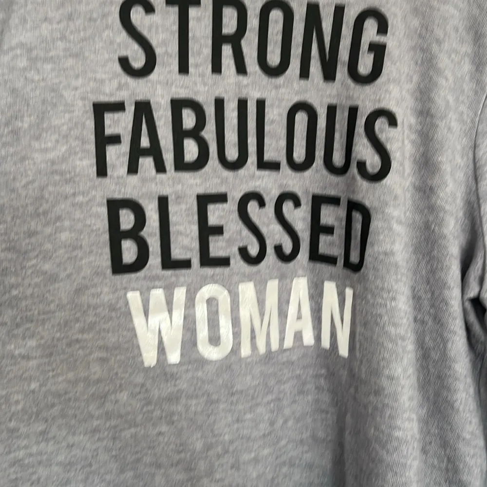 Strong Fabulous Blessed Woman Graphic Top - Image 3
