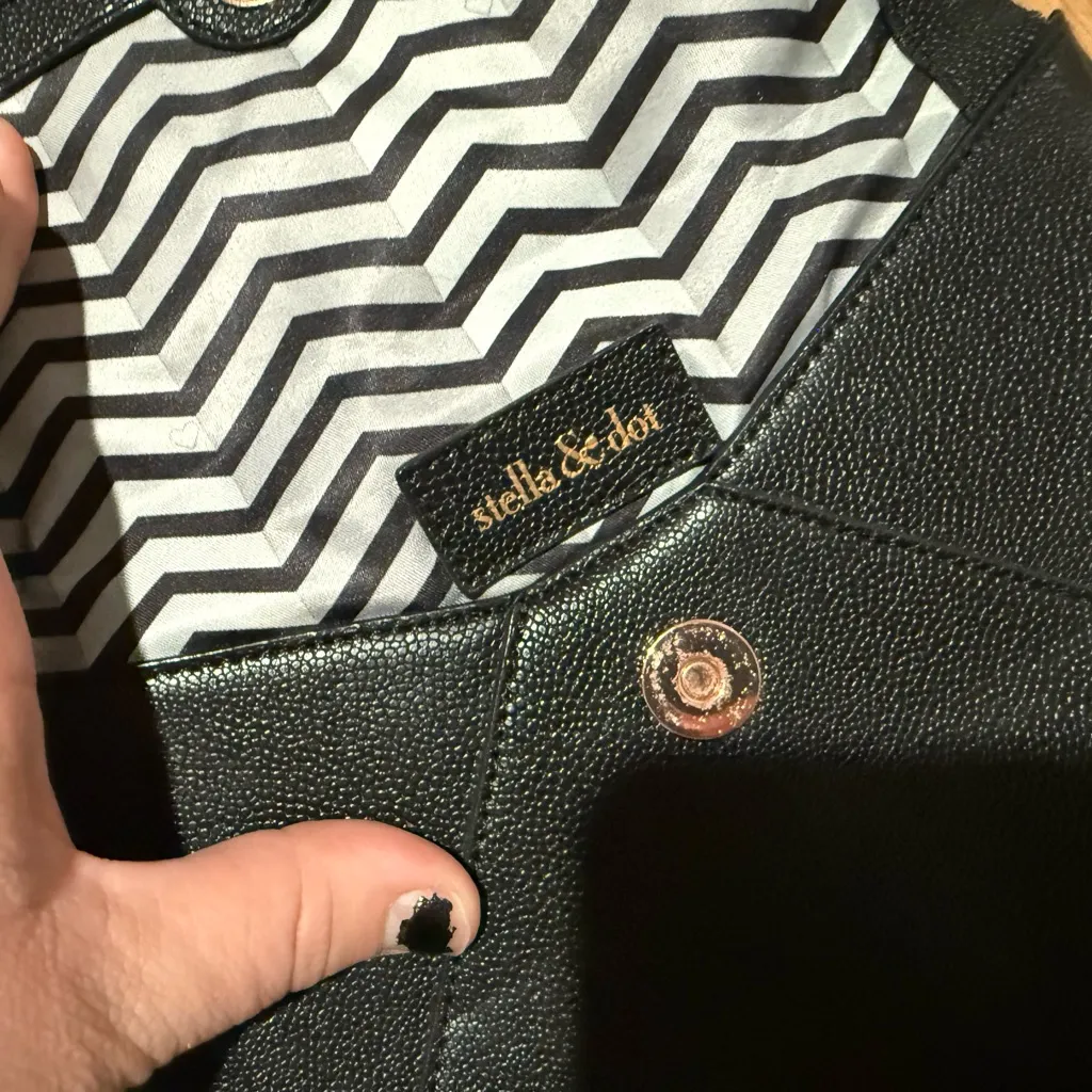 Stella & dot black clutch - Image 3