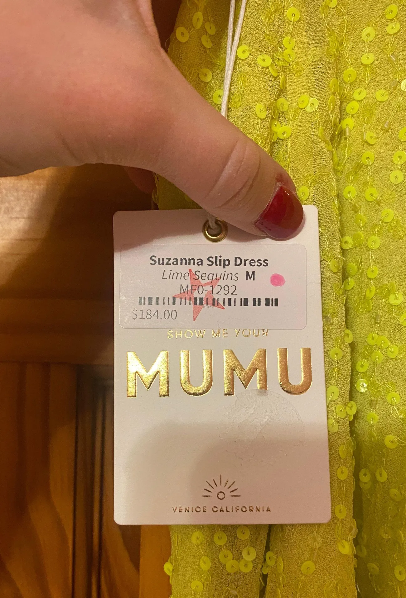 Yellow Sequin Dress - Image 4