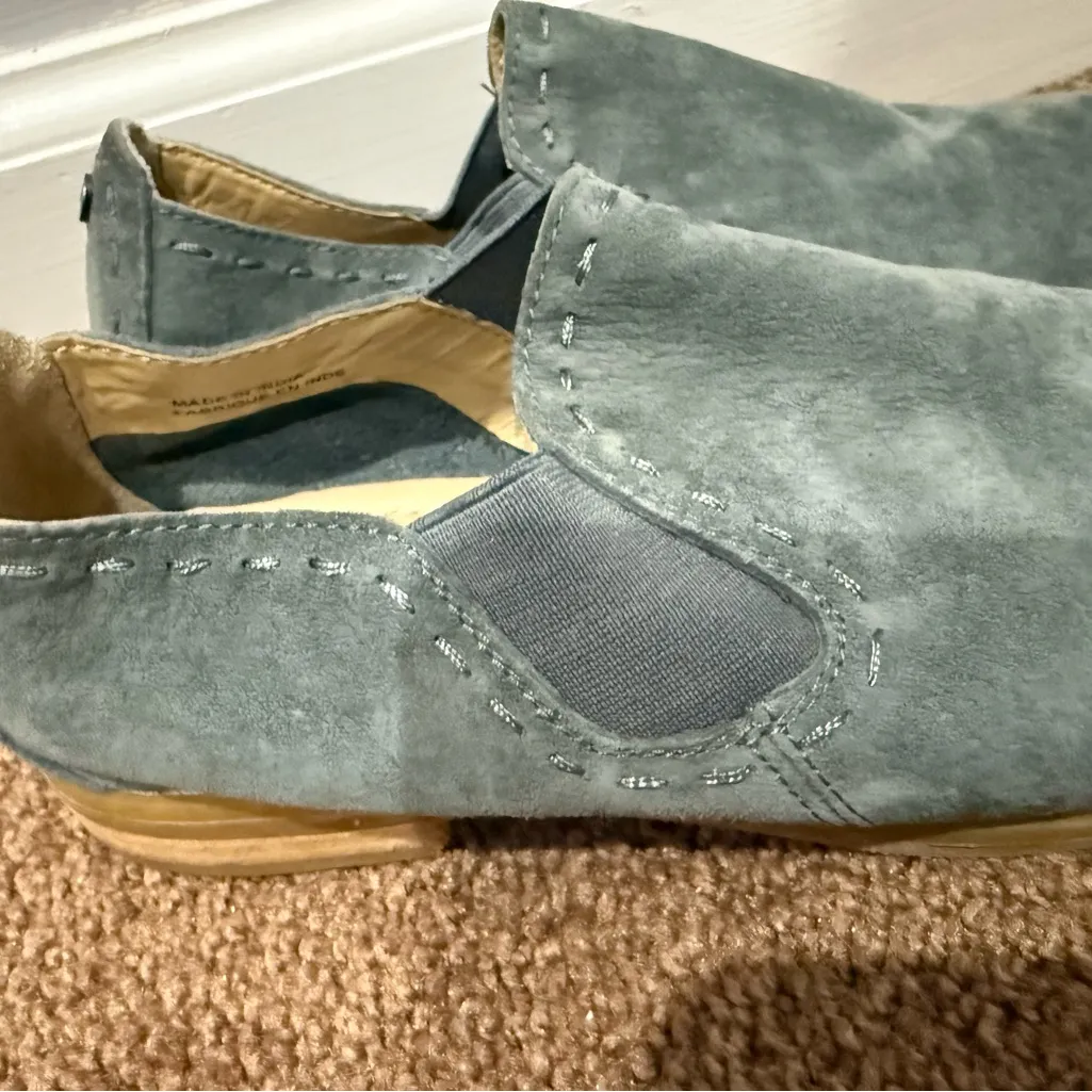 Hush Puppies‎ Analise Clever Vintage Indigo Blue Suede Slip - Image 3