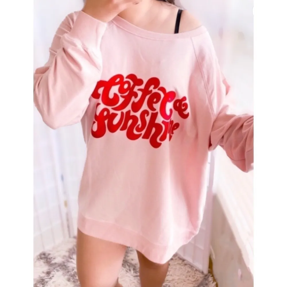 Coffee & Sunshine oversized baggy jumper statement sweatshirt size L - Image 37