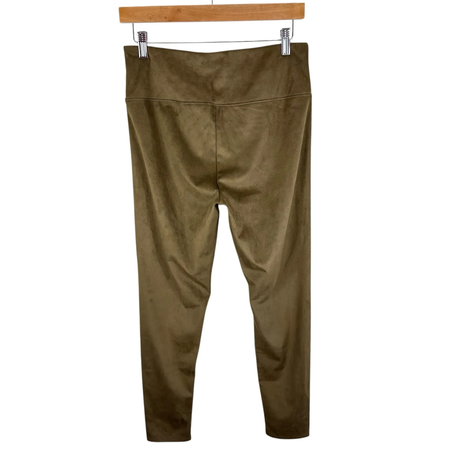 Soft Surroundings Brown Faux‎ Suede Leggings Small - Image 3