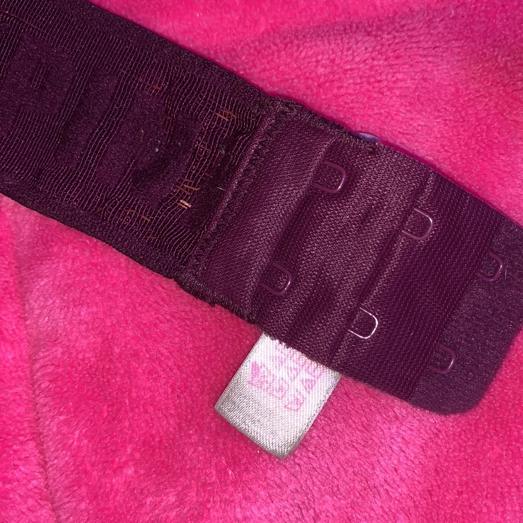 PINK Victoria’s Secret Velvet Studded Unlined Bra & Pink Sparkly Bandeau - Image 3