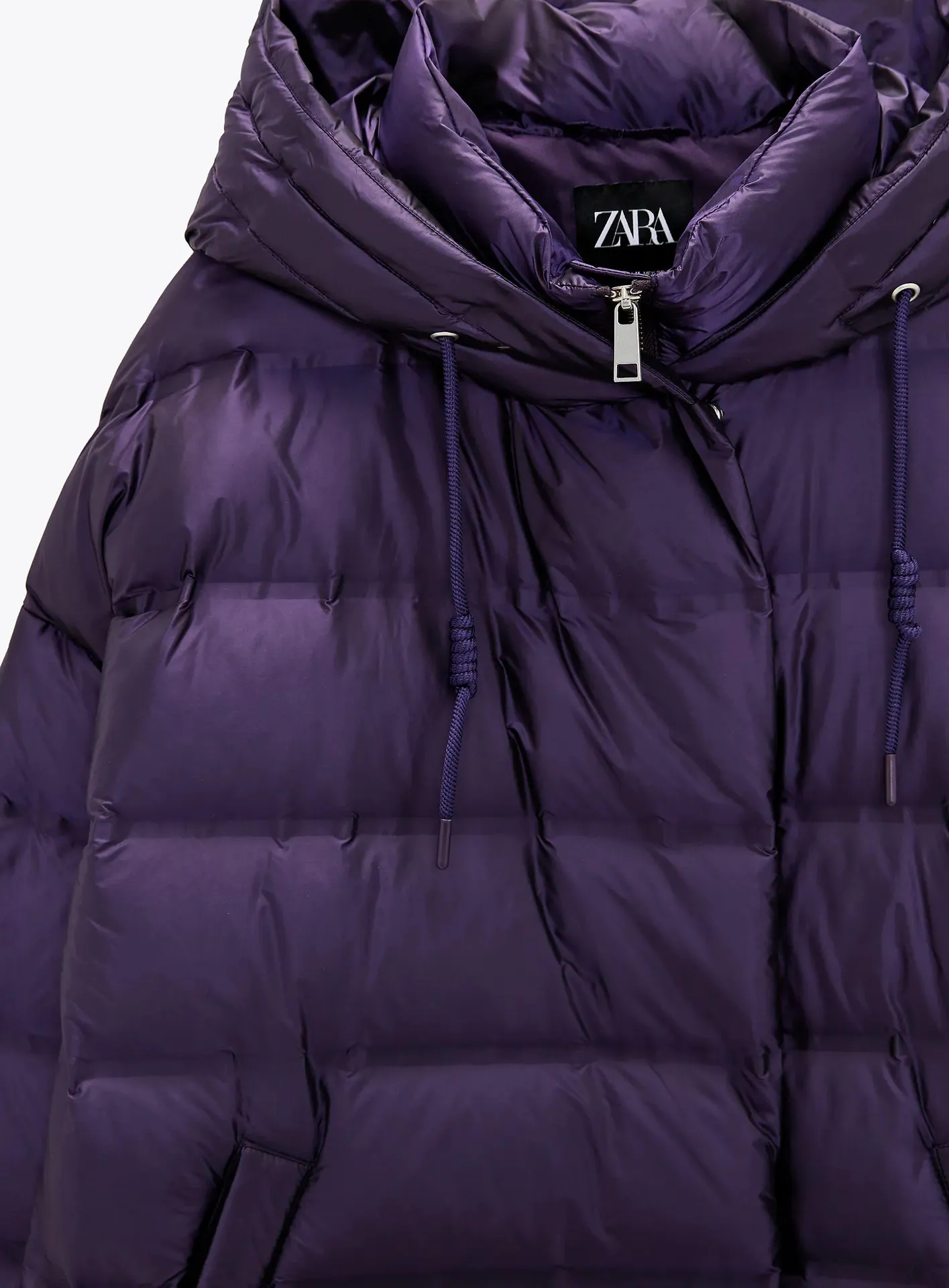 NWT  Water Repellent Down Filled Coat Purple - Image 5