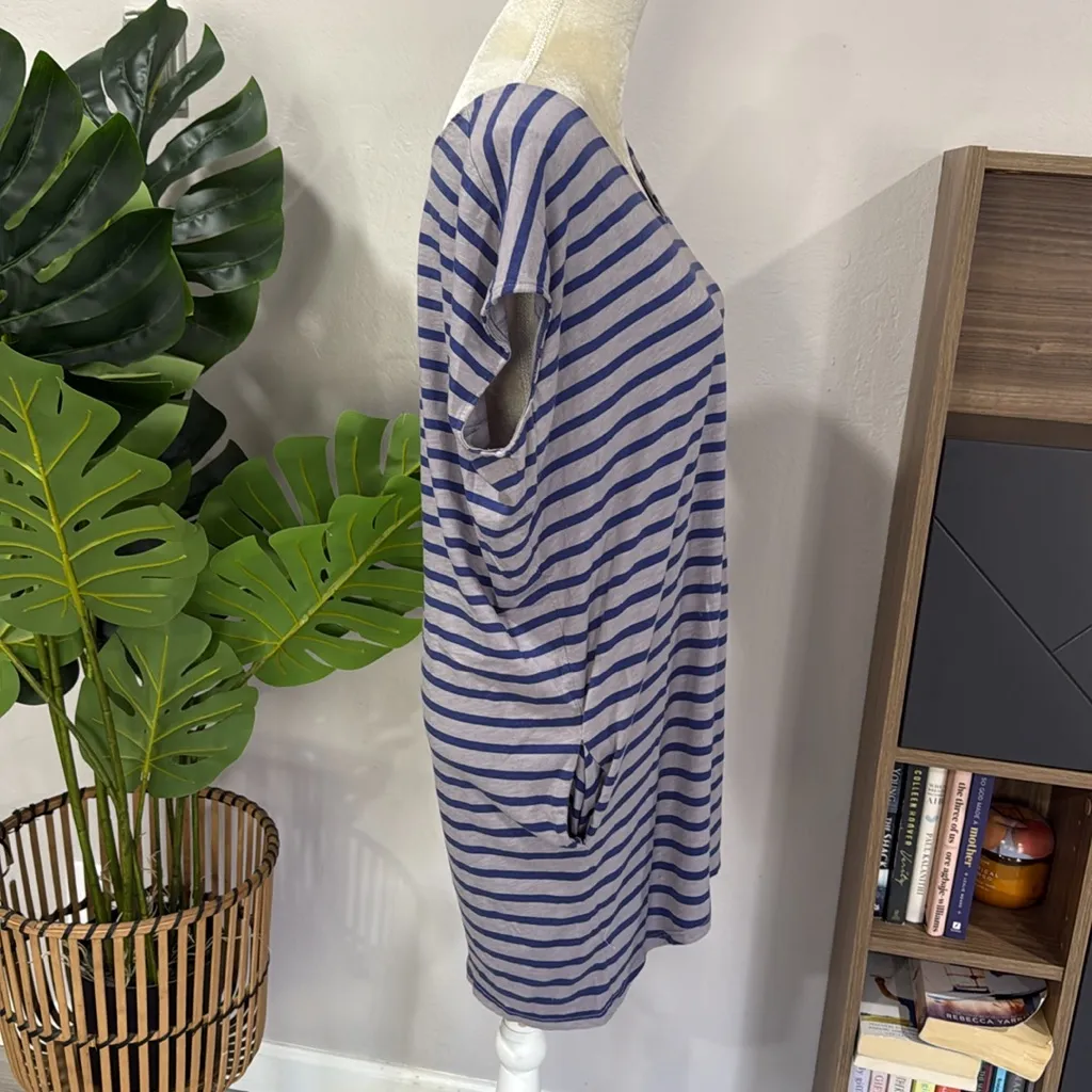 Sundry striped tunic top mini dress with pockets - Image 2