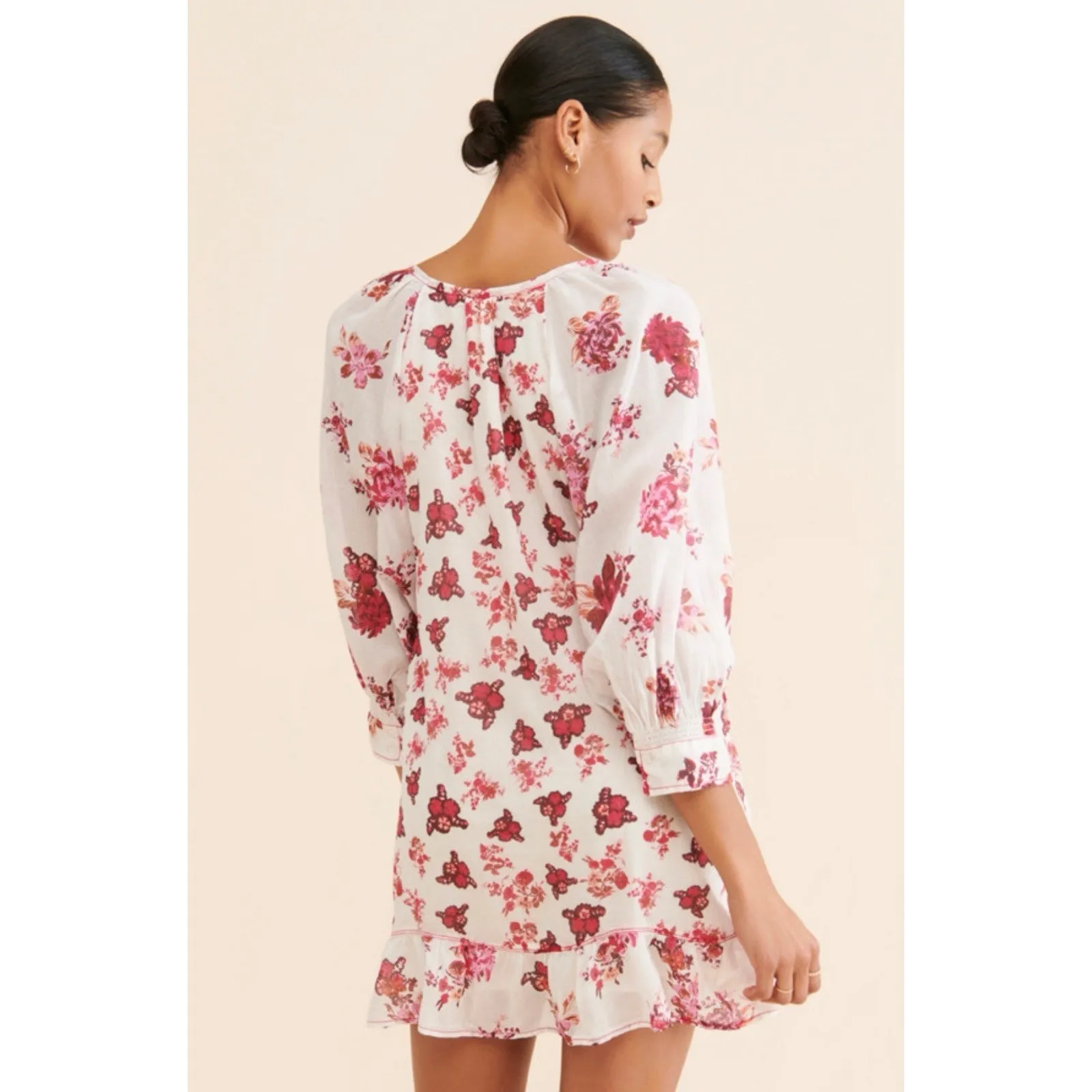 Free People Camella Mini Dress Size Small 100%cotton‎ A/3 - Image 3