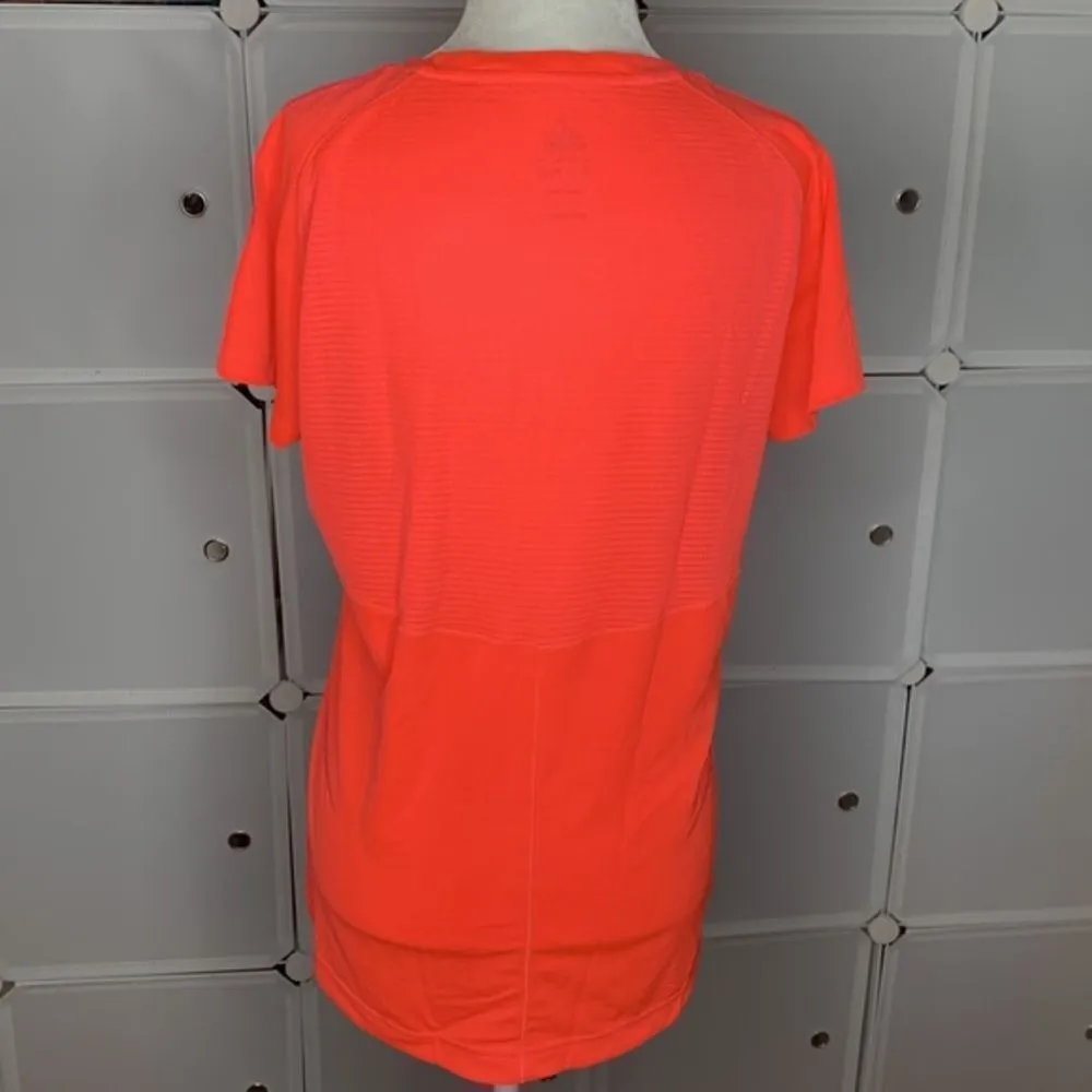 Adidas Supernova Short Sleeve Top Size Large Bright Coral - Image 3