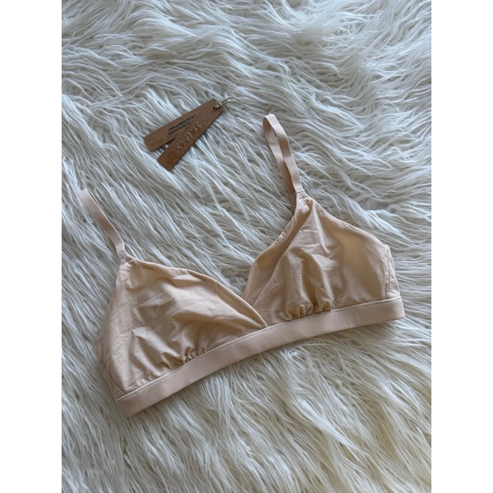 Skims Fits Everybody Crossover Bralette Sand Size Small - Image 2