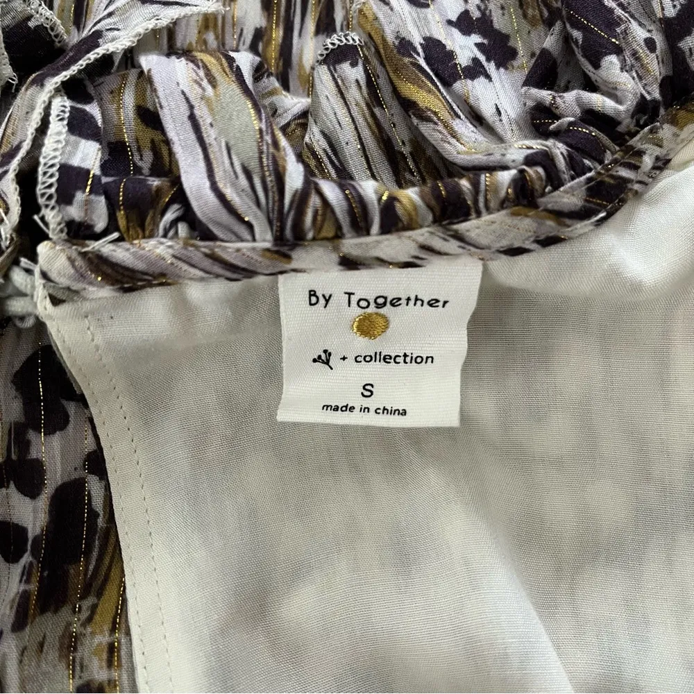 By Together Leopard Print Ruffle Trim Mini Dress, Sz S - Image 15