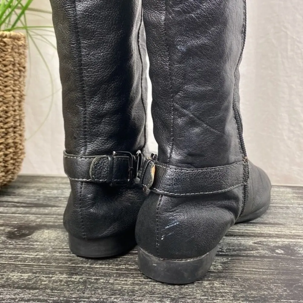 Sofft Women's Black Leather Claremont Knee High Equestrian Boots 8.5 - Image 4