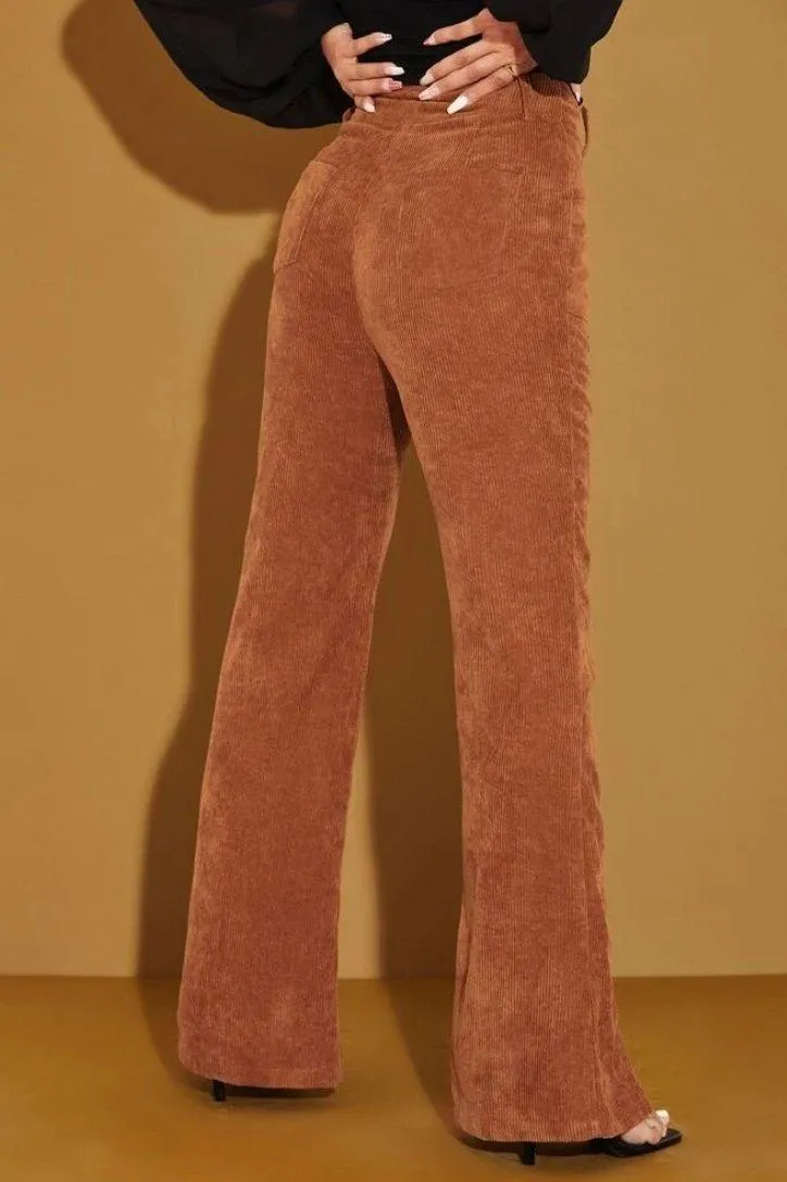 Corduroy Pants Orange Size XS - Image 2