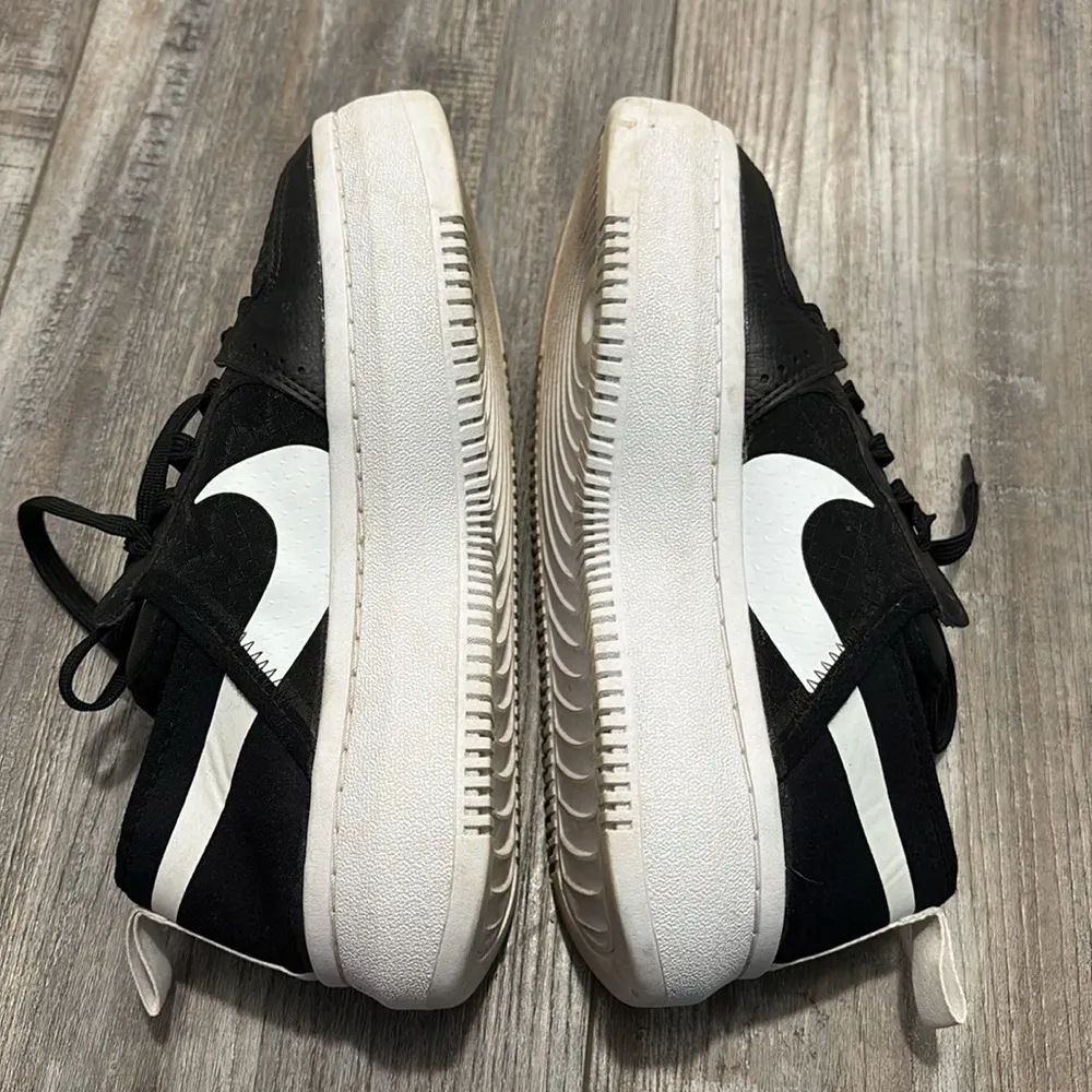 Nike Court Vision Alta TXT Size 7.5 Black/White Shoes Women CW6536 - Image 8