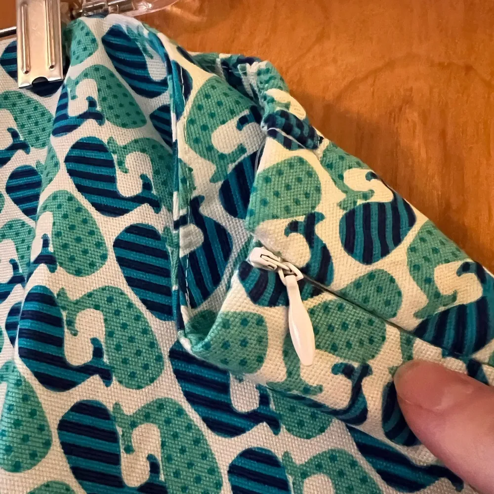 Talbots Womens Blue White Whale Skirt Coastal Fish Beach Preppy NWT Size 26W 26 - Image 4