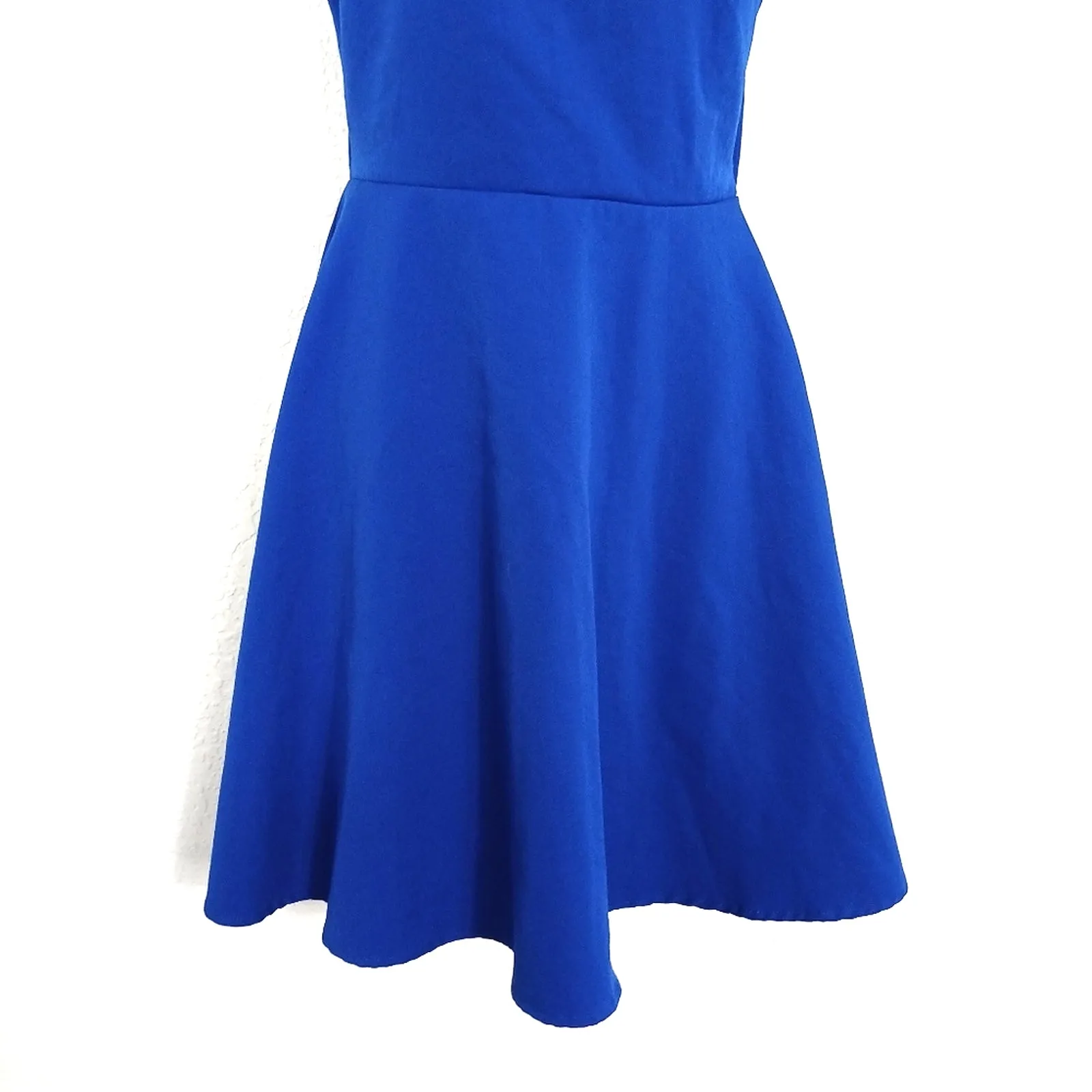 Lulus Just Us Royal Blue Cut Out Skater Dress Size S - Image 4