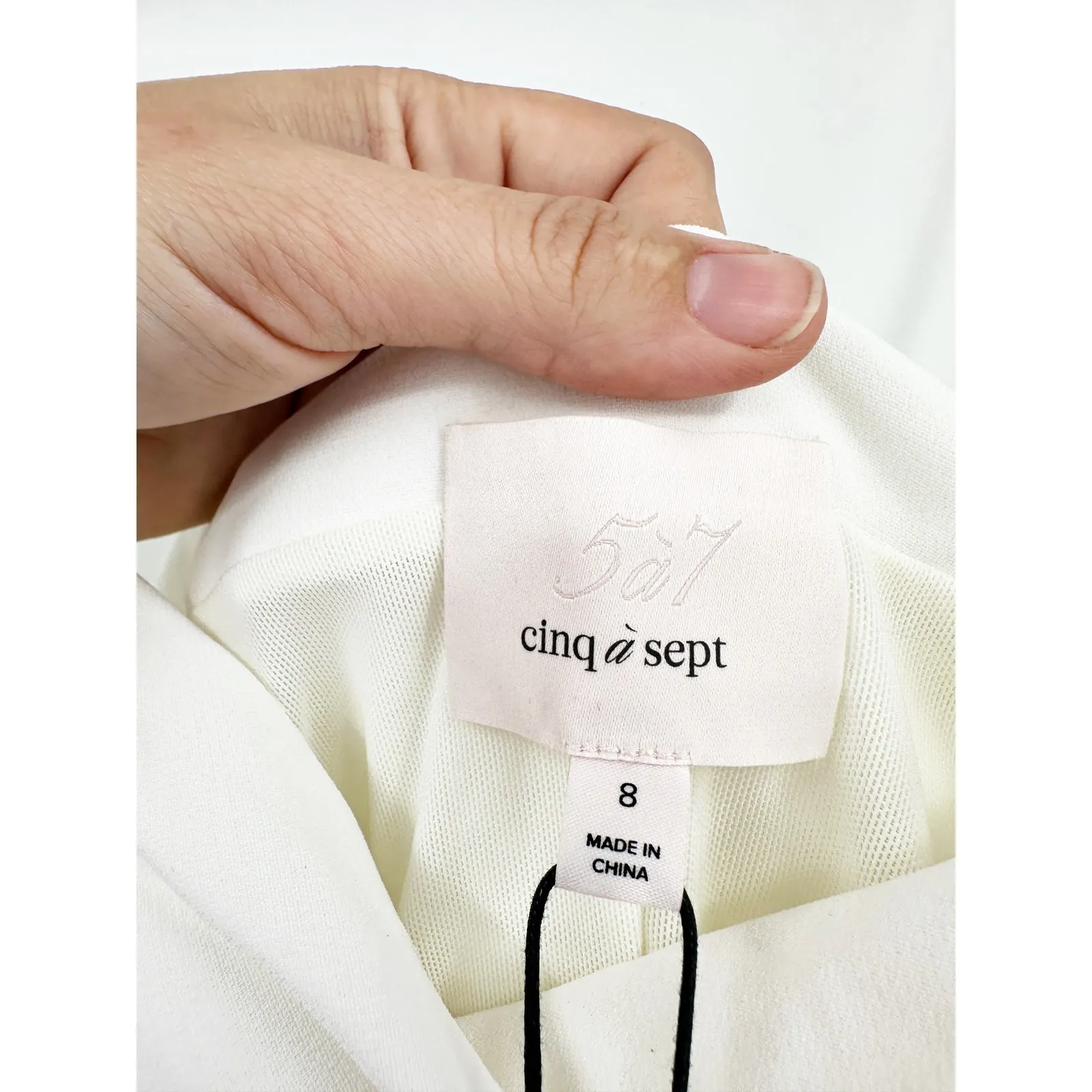 Cinq A Sept Vance Dress in White Mini Dress Ruched Bride 8 - Image 5