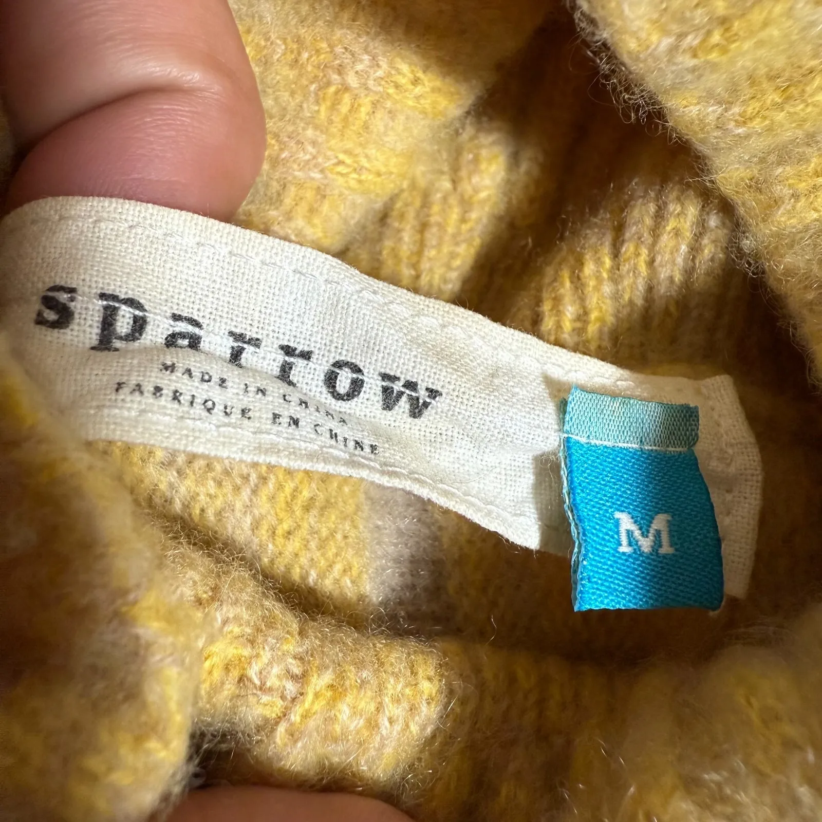 Sparrow Cashmere Wrap Shrug Gold Anthropologie M Cozy‎ Luxury Boho Chic Timeless Size M - Image 3