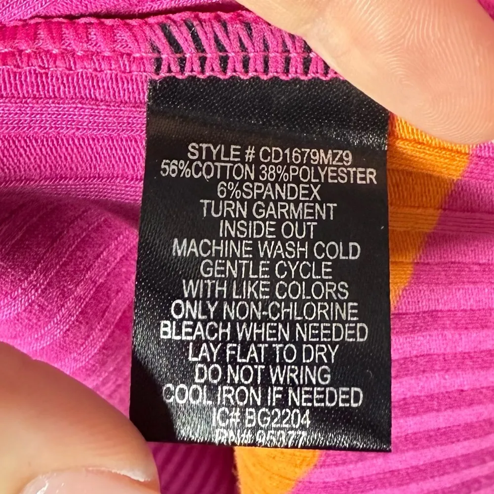 Sanctuary Women’s Must Have Stripe Dress in Pink and Orange size L - Image 6