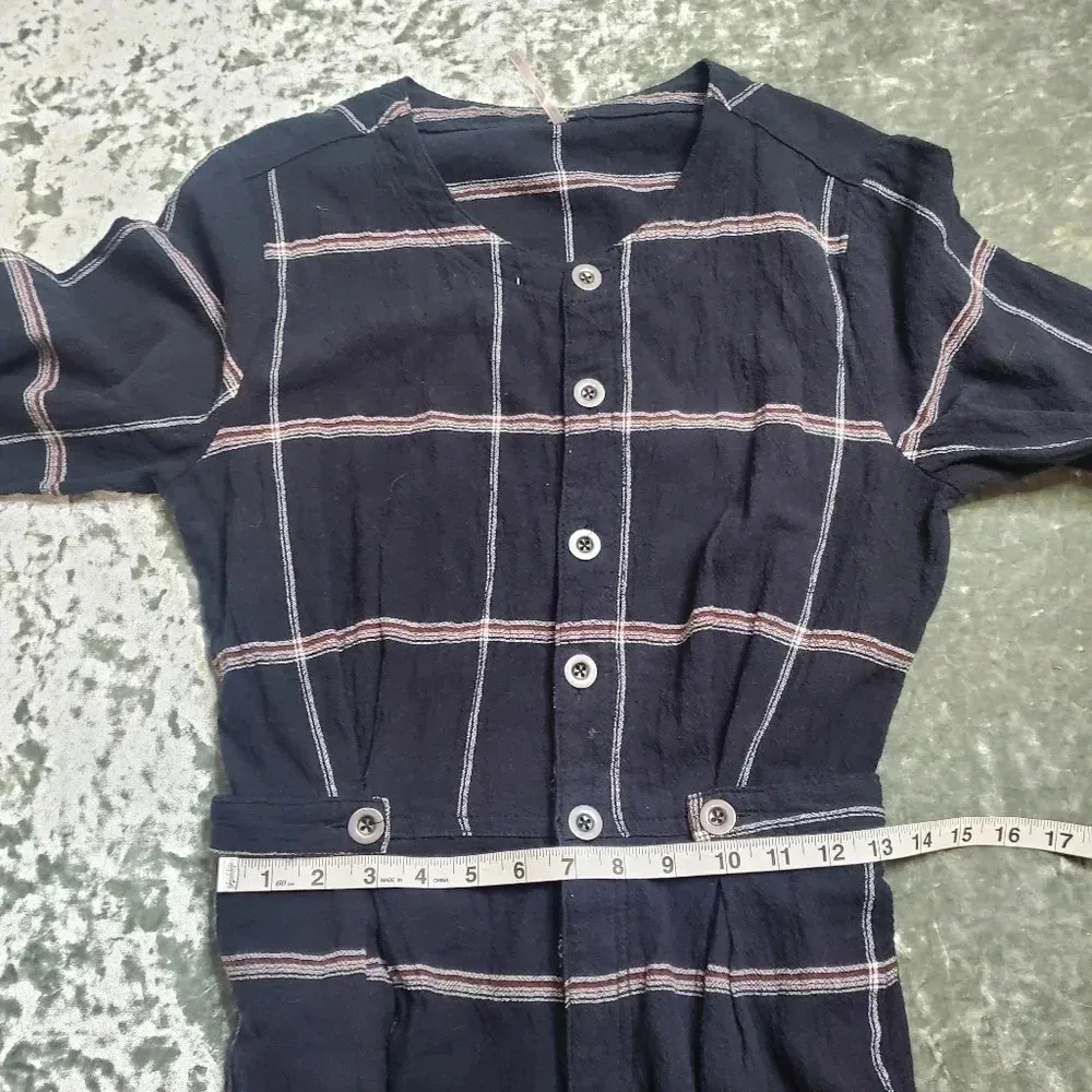 Free People Keep It In Check Plaid Jumpsuit - Image 7