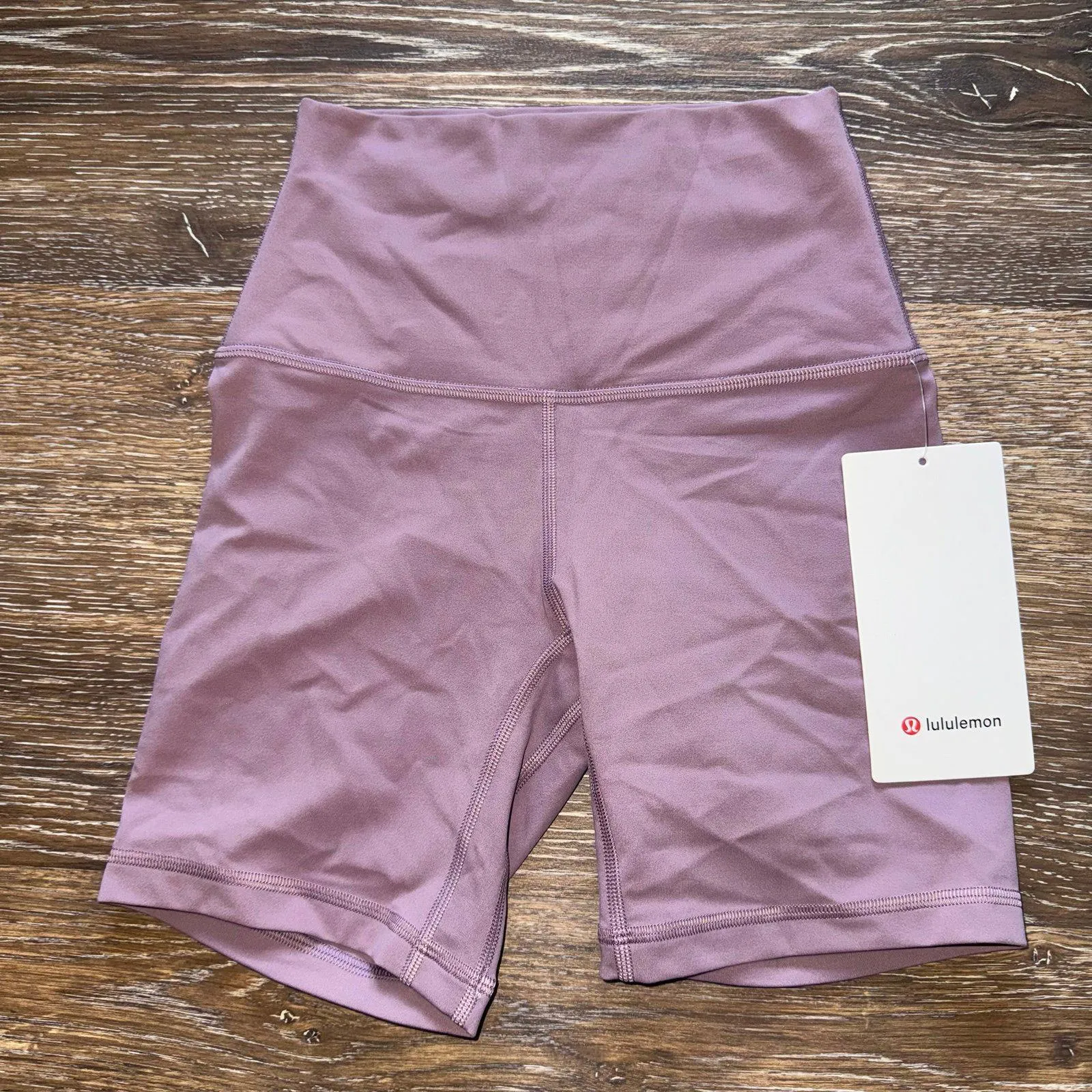 Lululemon Align Biker Short High Rise 6” Lavender Lux Size 2 NWT - Image 2