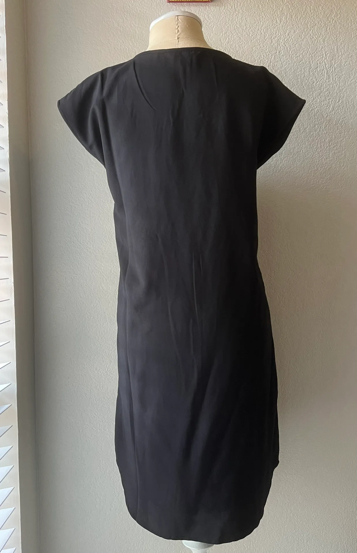 By Yumi Chiaroscuro Black Shift Beaded Jeweled Boho Dress Sz XS - Image 5