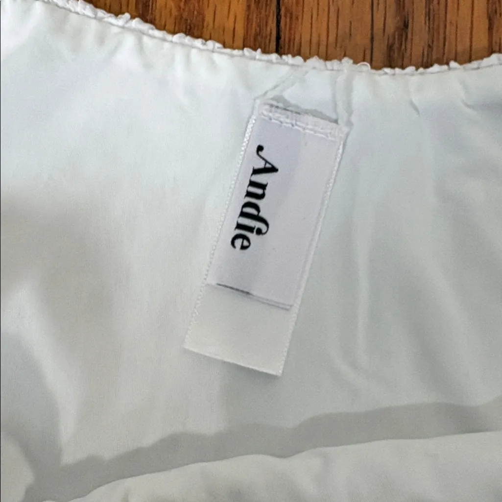 Andie String Bikini Set Textured Weave White Size S‎ NWOT - Image 6