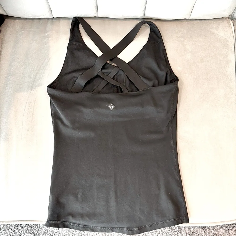 Prana Verana Yoga Support Tank Top Women’s Size XS in Black - EUC! - Image 7