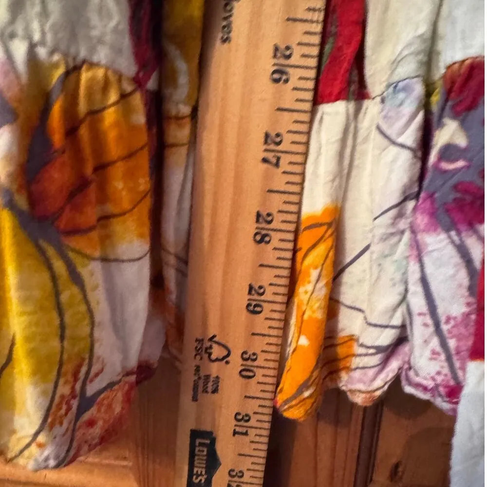 Vintage Jams World Hattie tropical print classic spun rayon dress M - Image 6