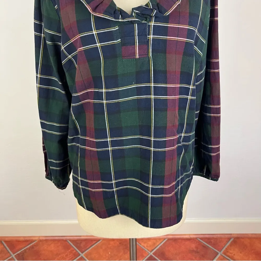 Trovata Birds of Paradis Erica Pleated Collar Blouse Green Size M - Image 4