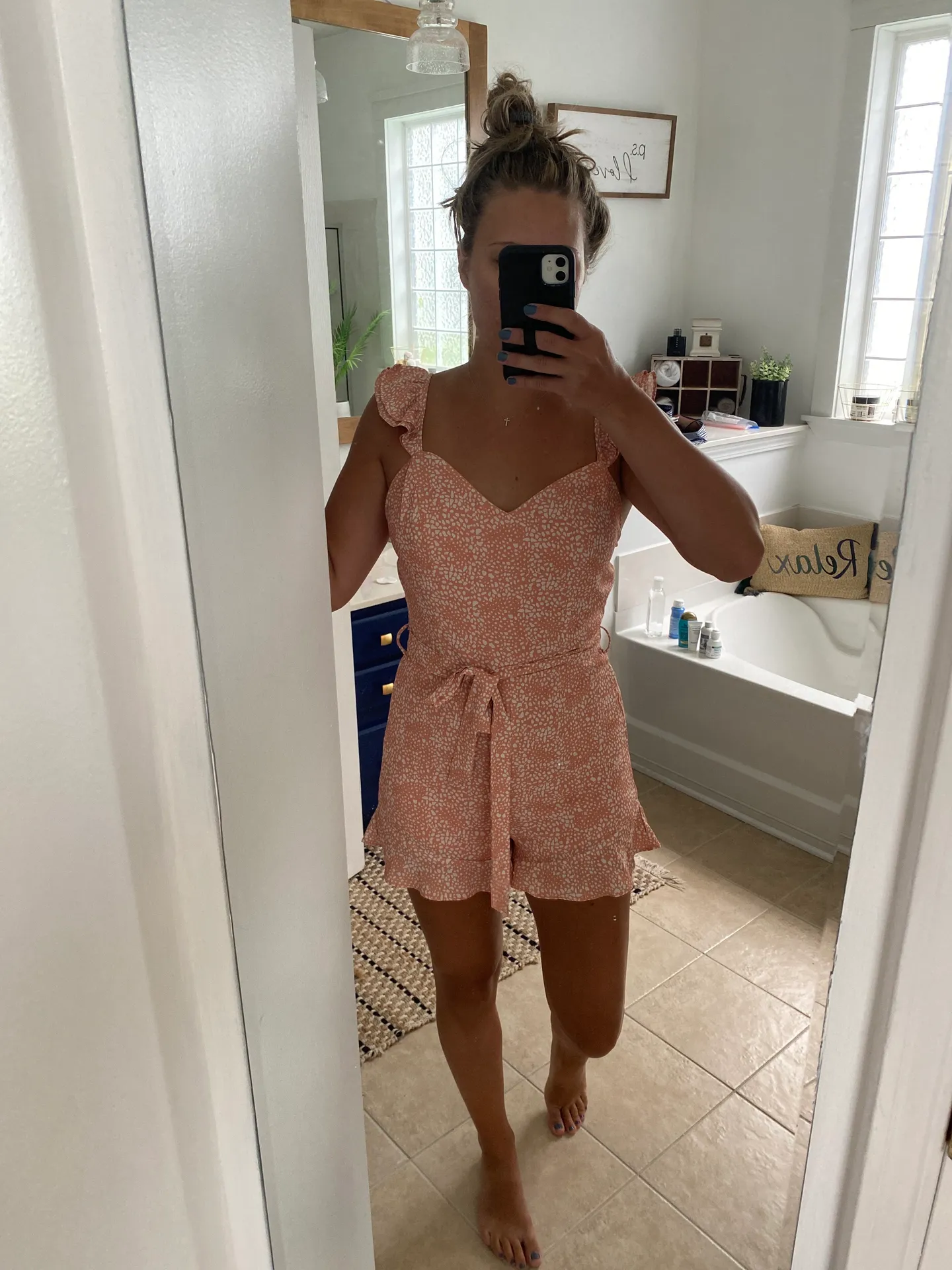 Pink Lily romper - Image 4