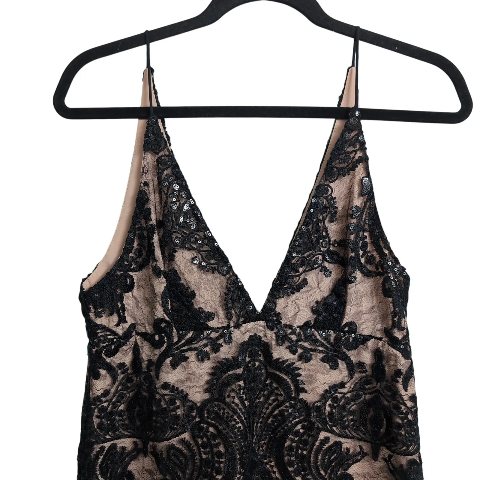 Free People Night Shimmer Mini Dress in Black Size 4 - Image 2