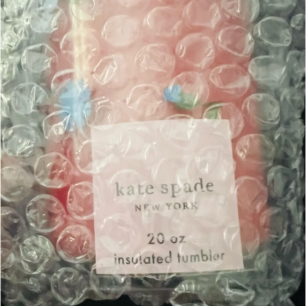 Kate Spade Red Flowered Insulated Tumbler - Image 9