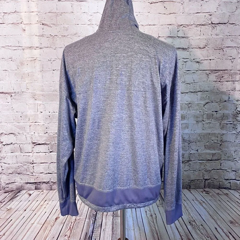 Mondetta Womens Luxury Hoodie Performance Pullover stretch Purple Gray Medium - Image 5
