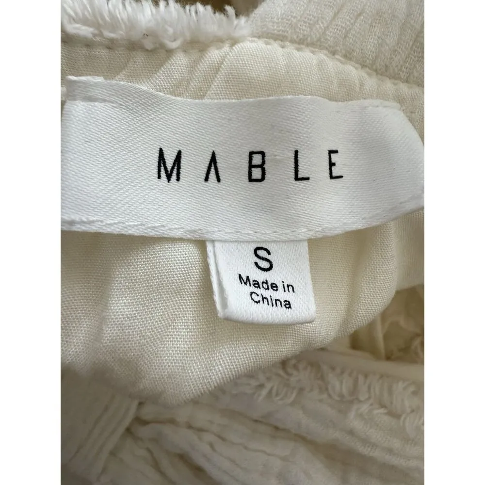 Mable Jumsuit sleeveless light cream women casual size S White - Image 2