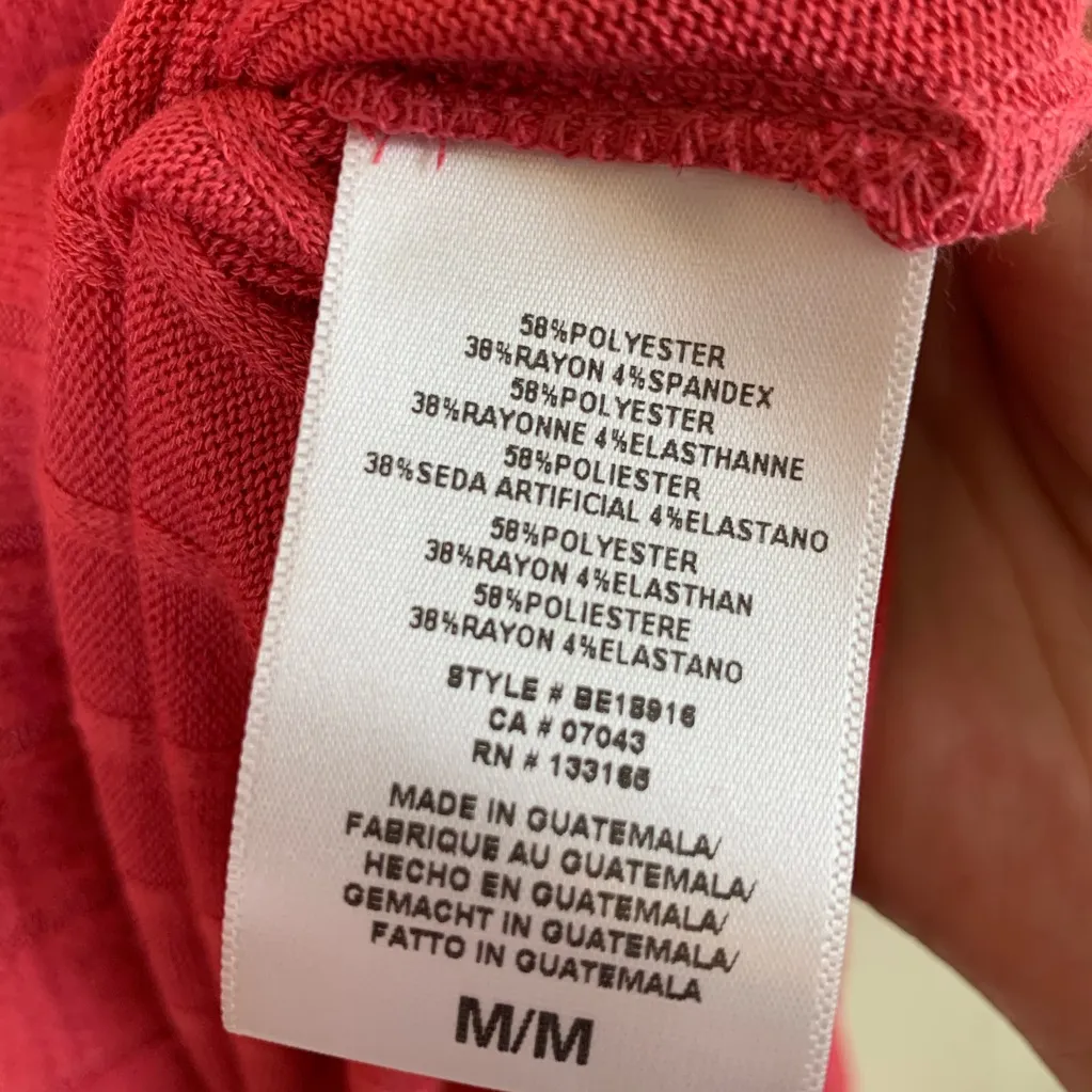 Anthropologie eri + ali Fiona Hacci Tunic Medium Pink Rose Mock Neck NWT - Image 5