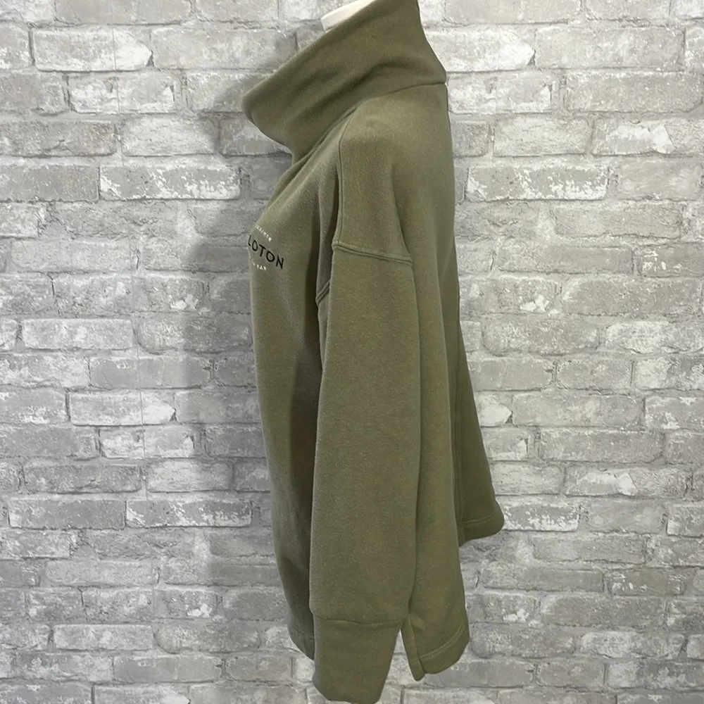 Peloton Green Turtleneck Sweatshirt - Image 3