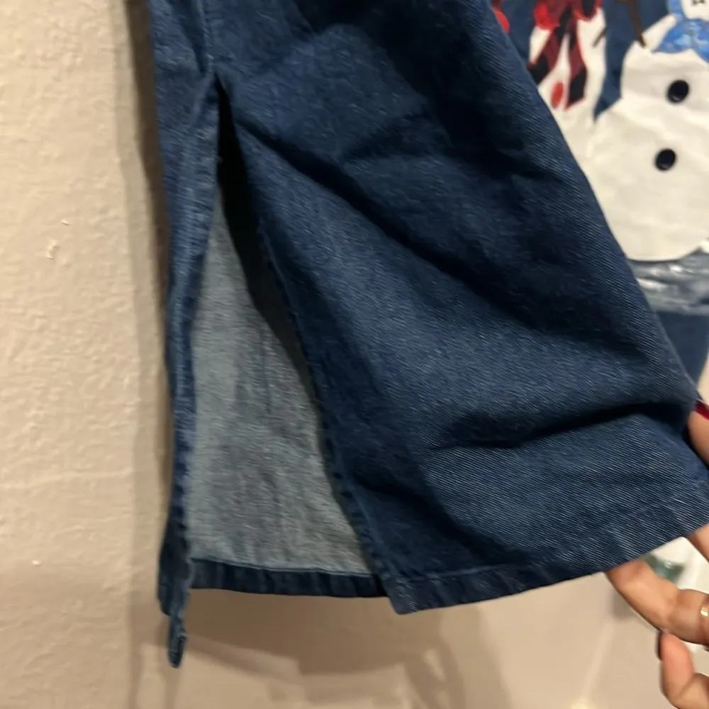 New Ol’Paint Denim Snowman Dress - Image 8
