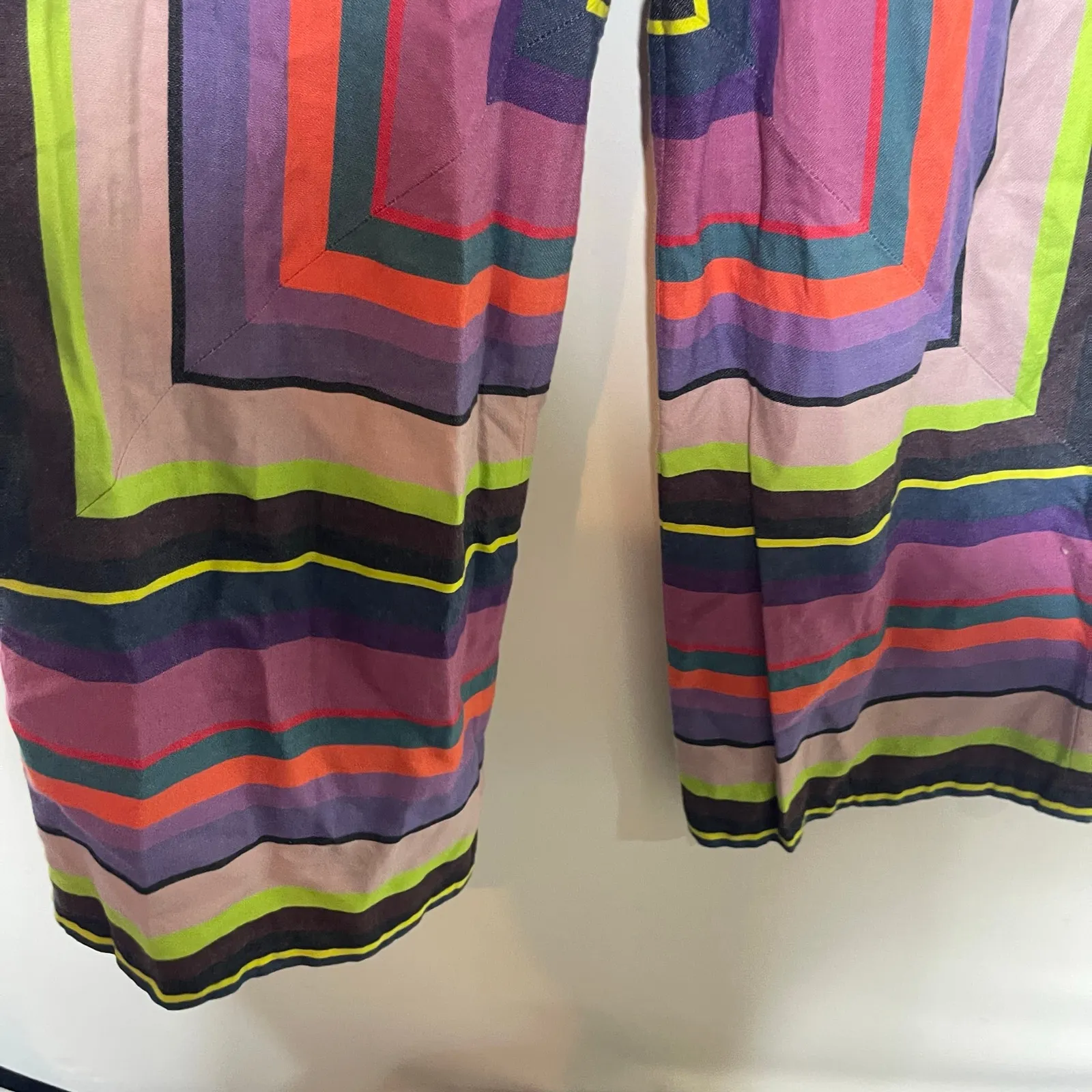 Mara Hoffman Aura Multicolor Rainbow Arpeggio Striped Pants 4 - Image 8