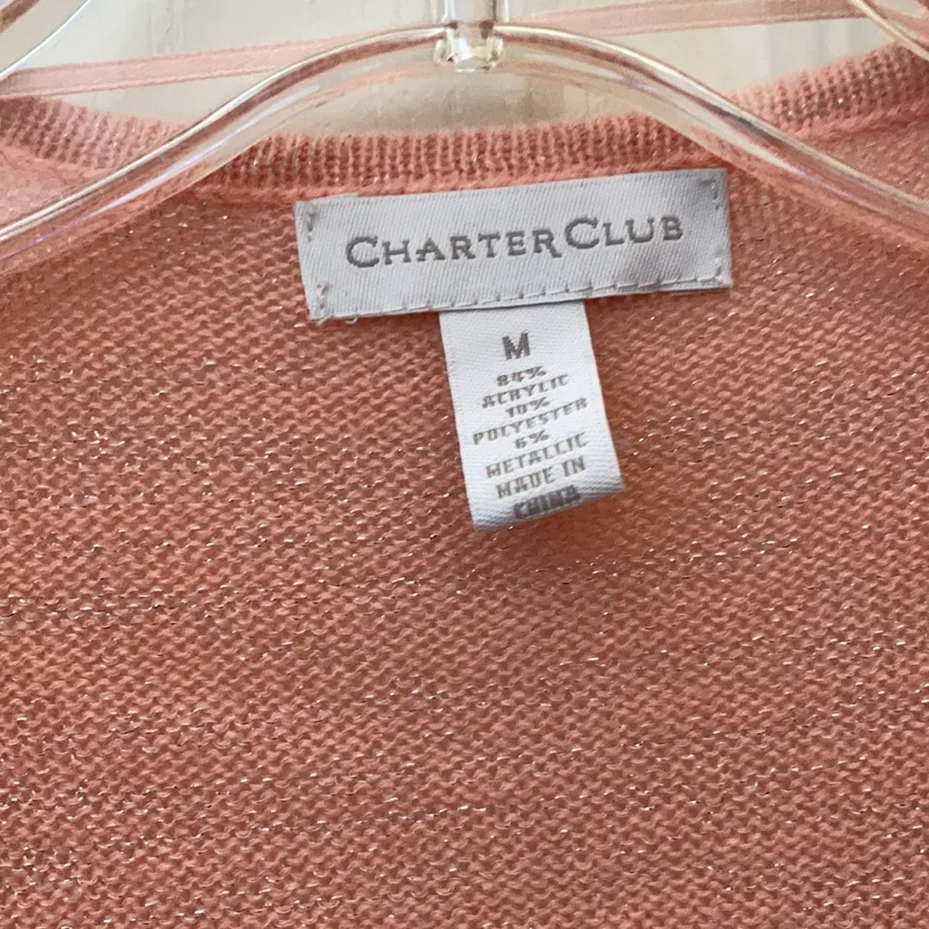 FINAL MARKDOWN Charter club open front cardigan medium - Image 2