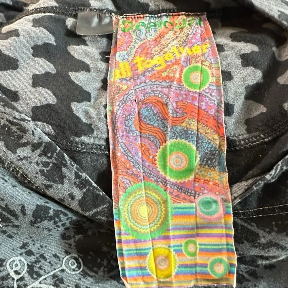 Vintage Y2K Desigual Happy Life Jungle Animal Dress with Belt Medium Knee Length - Image 12