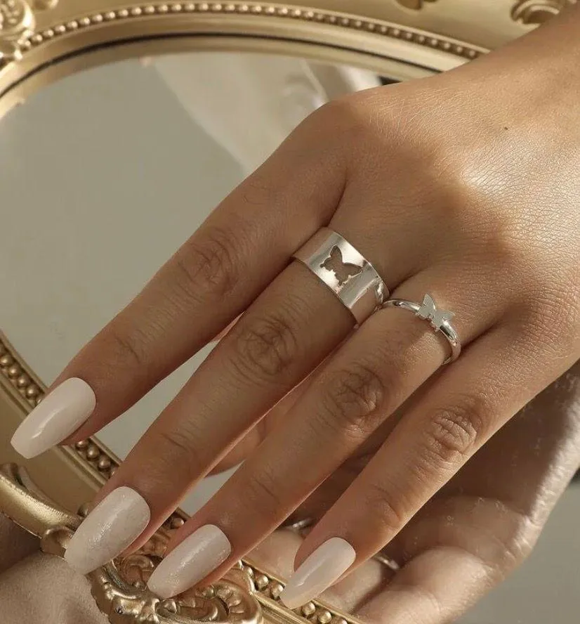 Silver Couple Ring Set! - Image 3