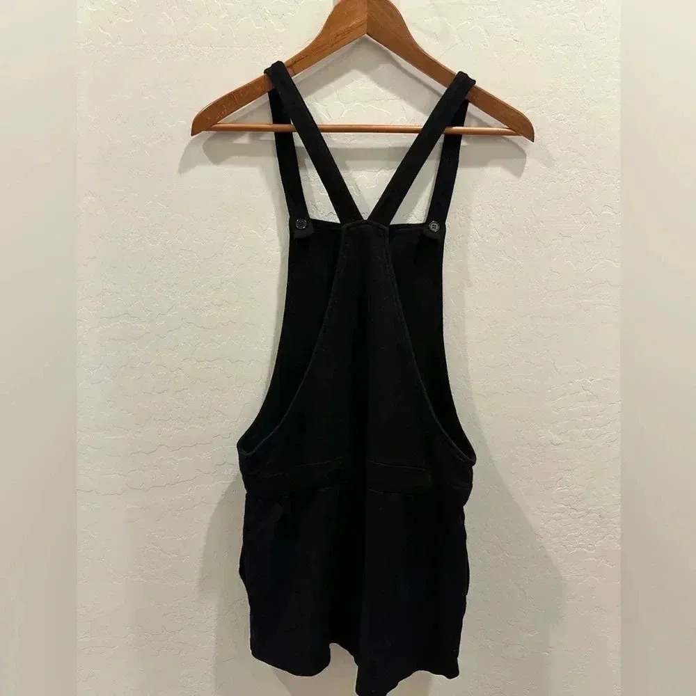 Monrow Revolve Knit Shorts Overall Small Black - Image 3