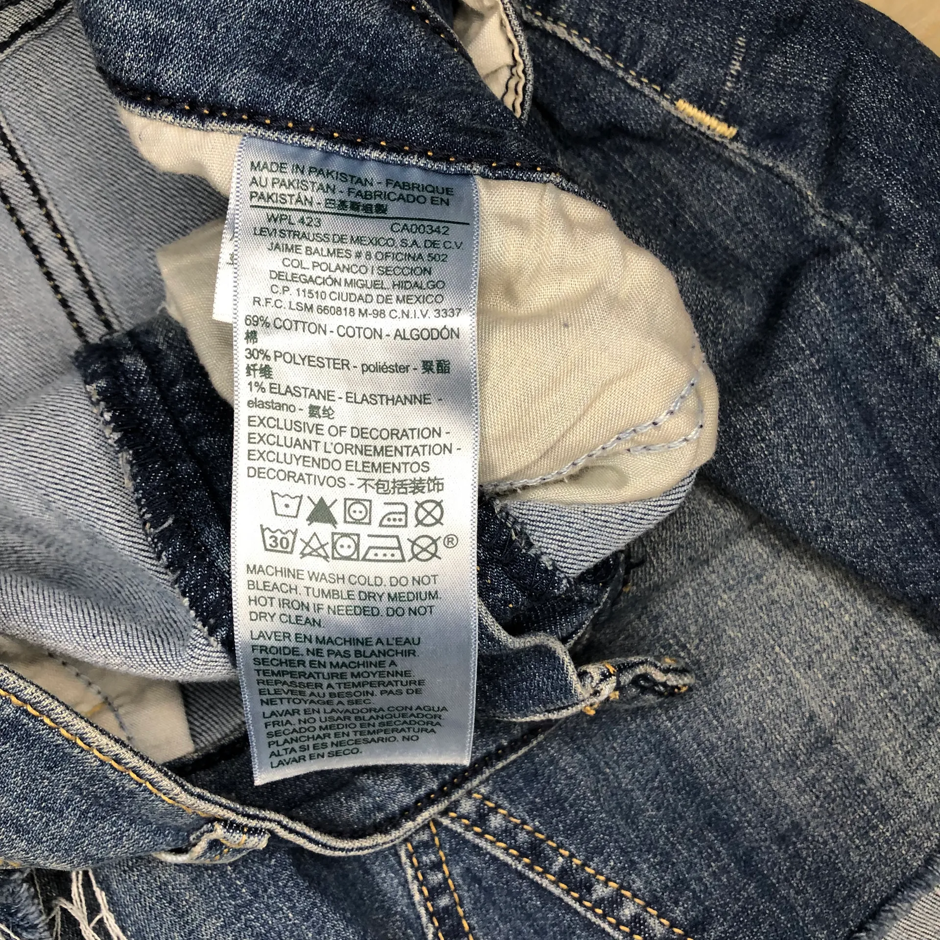 denim high rise skirt sz 12 - Image 5