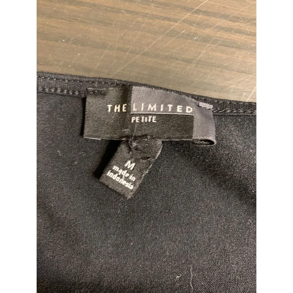 The Limited Midi Dress Women's Petite Medium Black‎ Semi Formal Stretch Minimal - Image 12