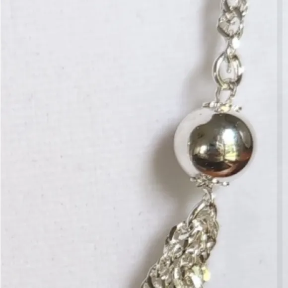 Milor Italy 925 Sterling Silver Heart Link Chain Necklace Italy - Image 5