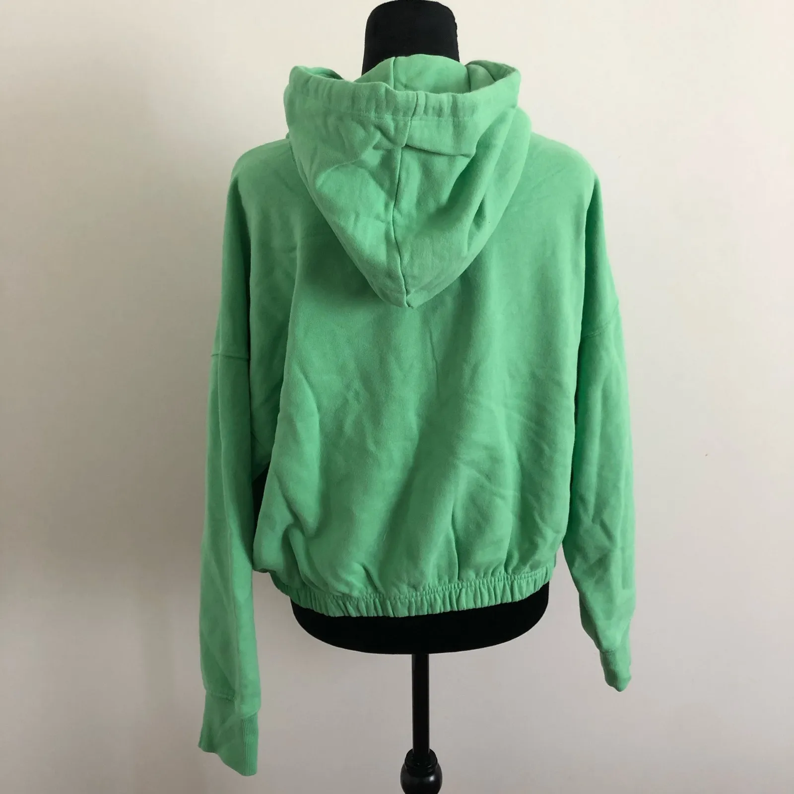 Offline by Aerie Women's Green Zip-Up Hoodie Medium‎ Cozy Cotton Blend NWT - Image 4
