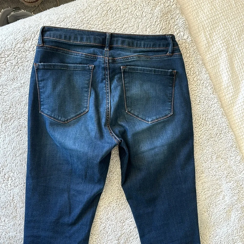 Rewash Denim Women's 9/29 Mid Rise Skinny Stretch Jegging Jeans Dark Wash - Image 12