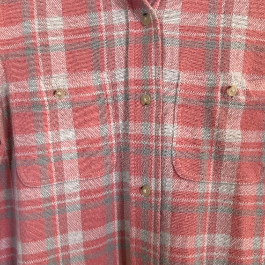 Faherty Women's Legend Sweater Classic Shirt in Berry Coast Plaid Women’s XS - Image 13