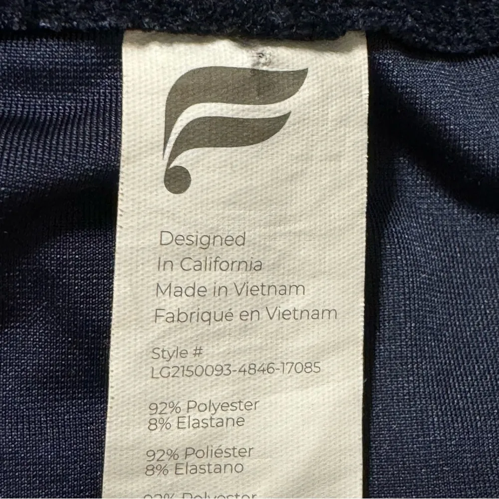 Fabletics Emma Velour Velvet Leggings Size 3X Blue High Waisted Full Length - Image 6