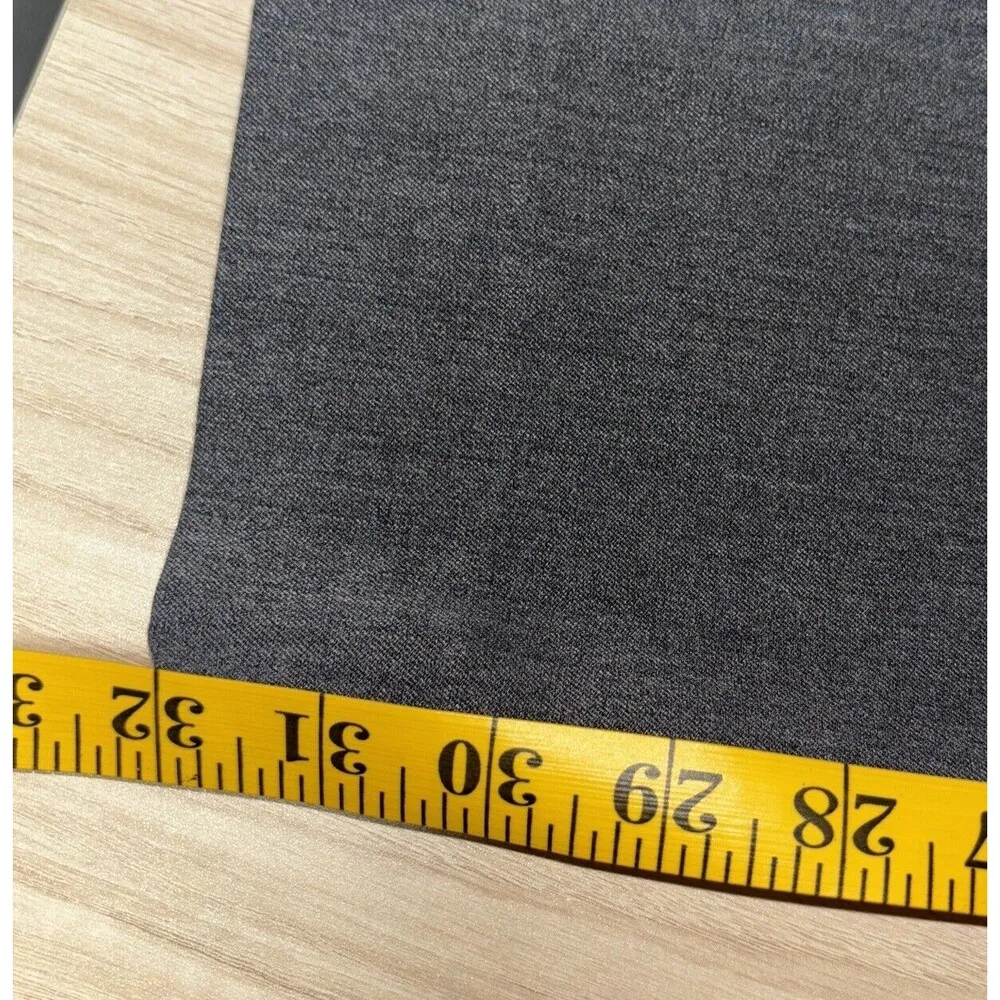 Nine West Women's Work Dress Corporate Pants Flare Straight Leg Gray Size 10 - Image 8