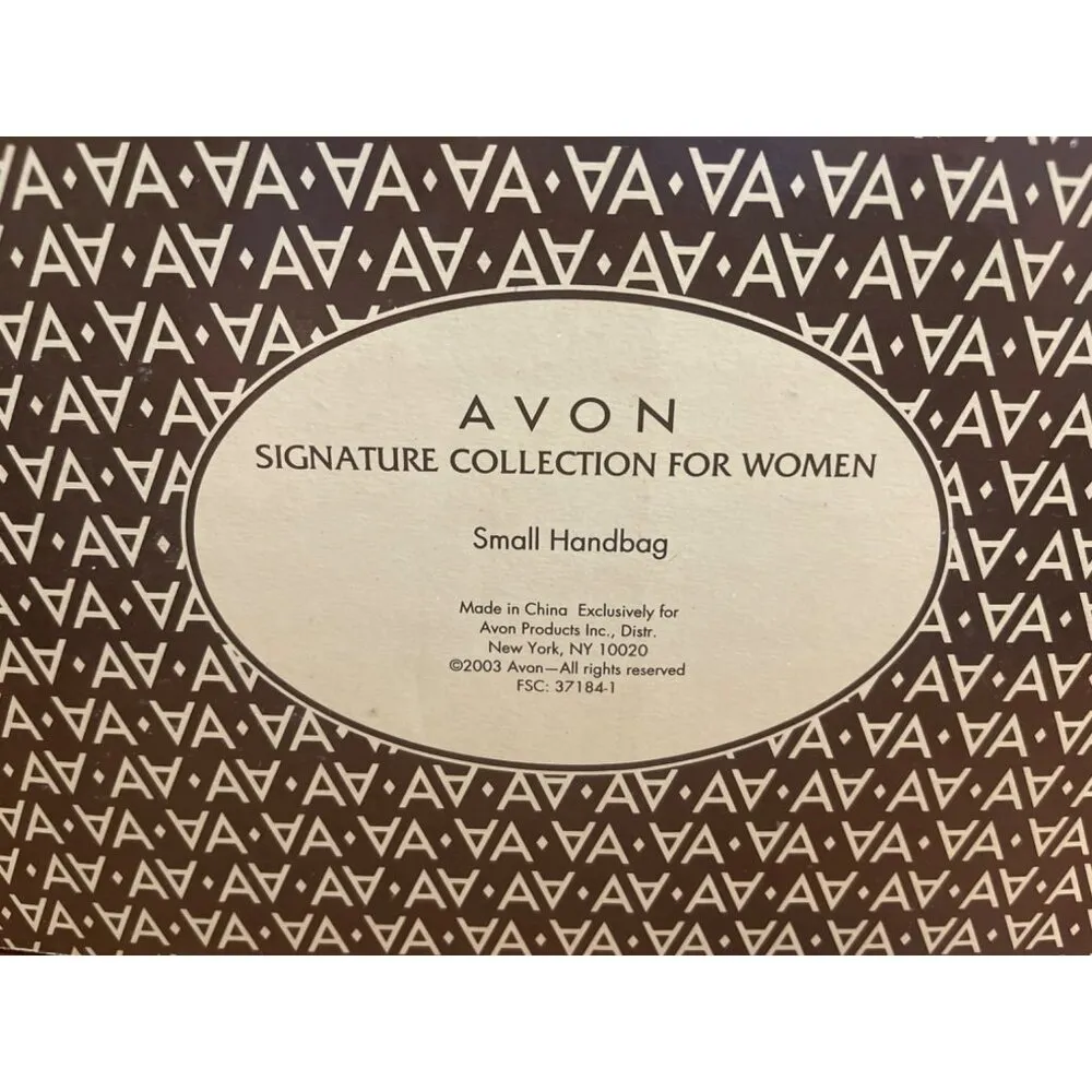 Vintage Avon Presidents Club Tribute Small Handbag Purse 2002 2003 New in Box Brown - Image 4